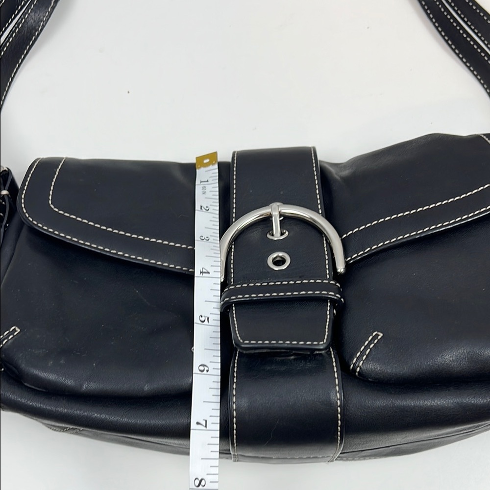 Coach Y2K Soho Buttery Soft Double Pocket Buckle Hobo Shoulder Bag Black 3653 - Picture 15 of 15